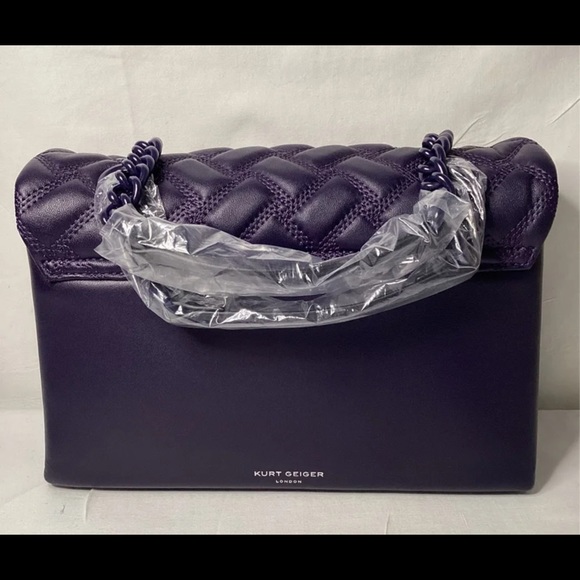 Kurt Geiger Kensington Drench Leather Shoulder Bag - Picture 2 of 8